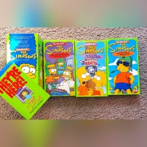 The Simpsons "Best of" vhs box set of 3 videos volume 1-3 collectible